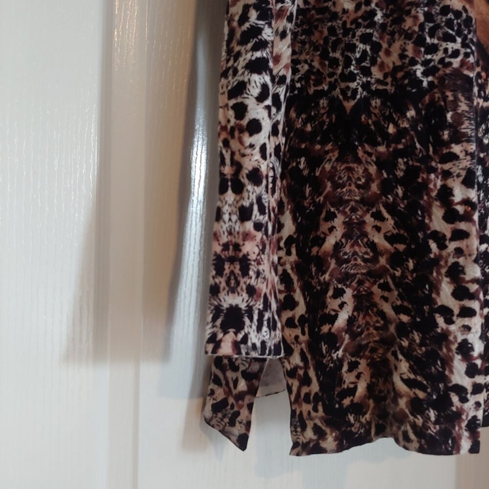 Alberto Makali Blingy Leopard Glam Mob Wife Clubwear Statement Dress M - Picture 9 of 15